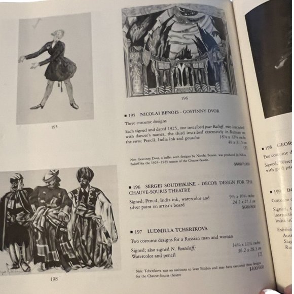 Vtg Sothebys Modern Paintings, Drawings & Sculpture: Dance, Theatre & Opera 1982 - Picture 3 of 12